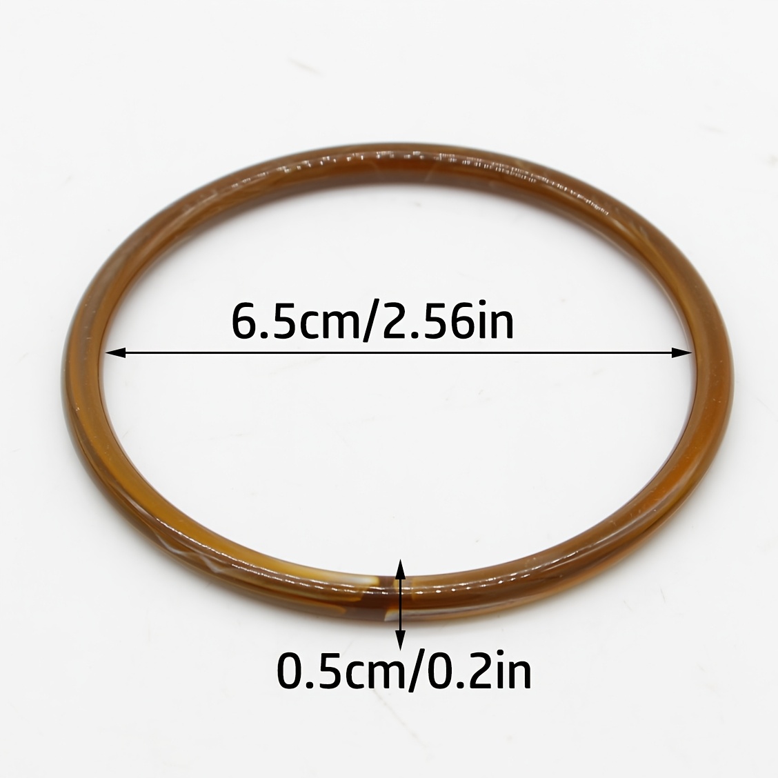 4pc Colored Cloud Mist Pattern Imitation Thin Bangle Set